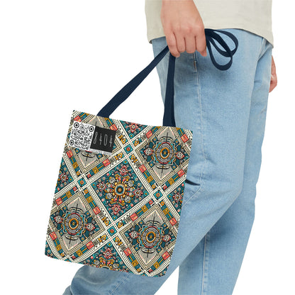 Cultural Fusion Tech Blend of Cultural Heritage With Tech-Inspired Elements Tote Bag - 8404 Design-64