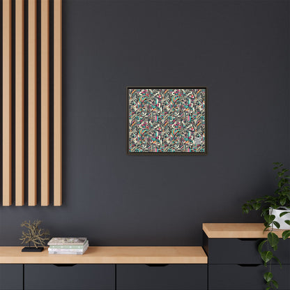 Digital Street Art Urban Street Style Matte Canvas, Framed (multi-color) - 8404 Design-74 B