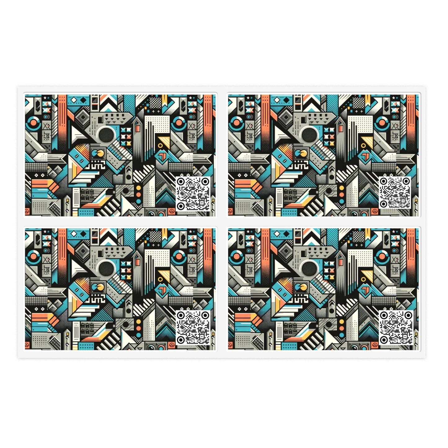 Digital Street Art Urban Street Style Sticker Sheet - 8404 Design-81
