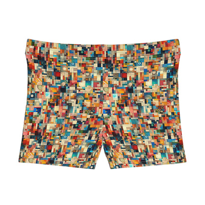 Digital Artistic Expression Artistic Streetwear Women's Shorts - 8404 Design-46