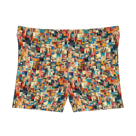 Digital Artistic Expression Artistic Streetwear Women's Shorts - 8404 Design-46