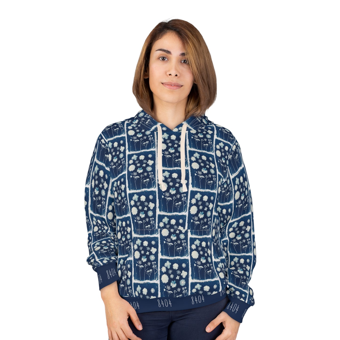 8404's Unisex Adult "Flowery Mosaic" Fashion Pullover Hoodie