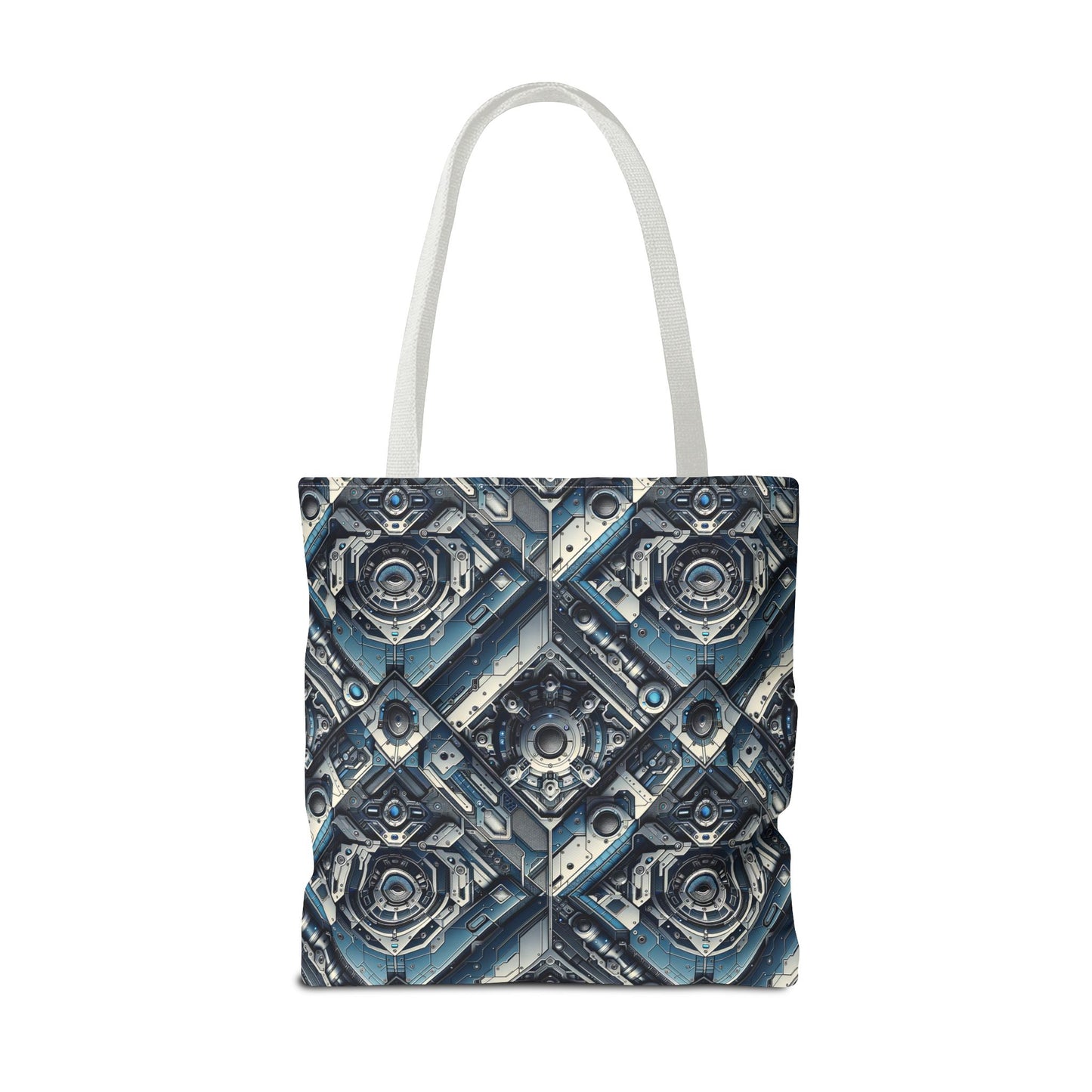 Tech Utility Fusion Tech-Forward Utility With a Futuristic Edge Tote Bag - 8404 Design-43