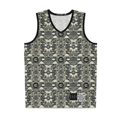 Cyber Garden Party Tech Garden Extravaganza Basketball Jersey - 8404 Design-54