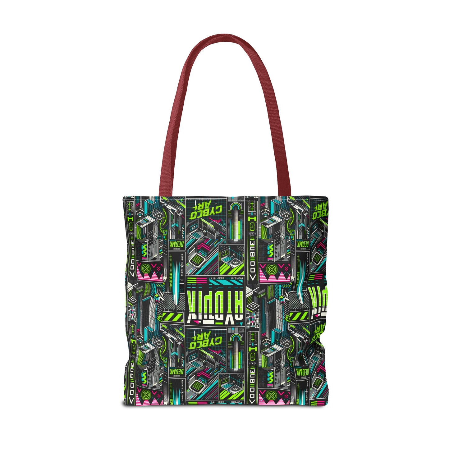 Tech-Forward Graphics Tech-Inspired Streetwear Tote Bag - 8404 Design-46