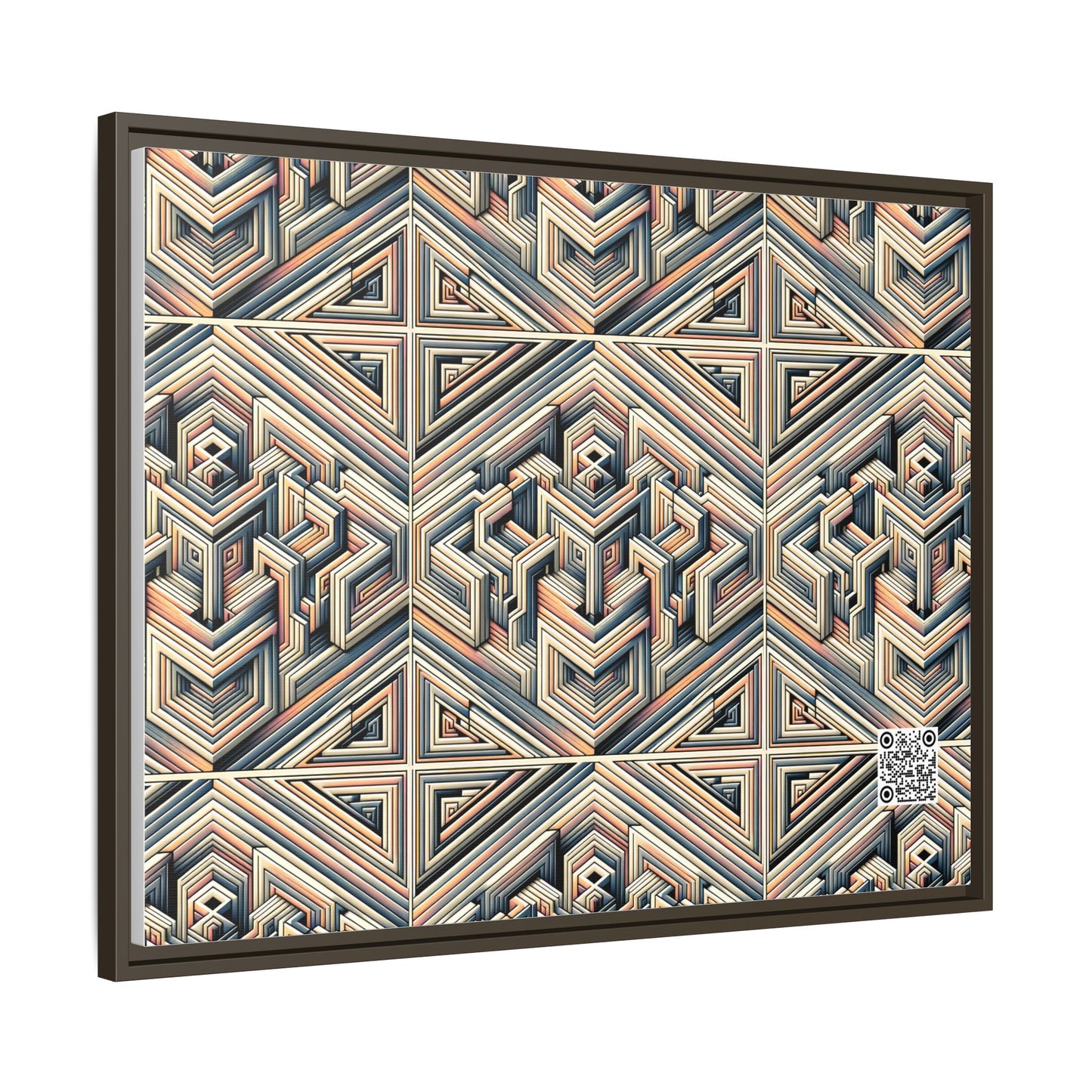 Tech Illusion Graphics Futuristic Artistry Matte Canvas, Framed (multi-color) - 8404 Design-52 A