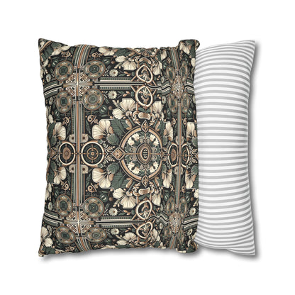 Cyber Garden Party Tech Garden Extravaganza Faux Suede Square Pillowcase - 8404 Design-66