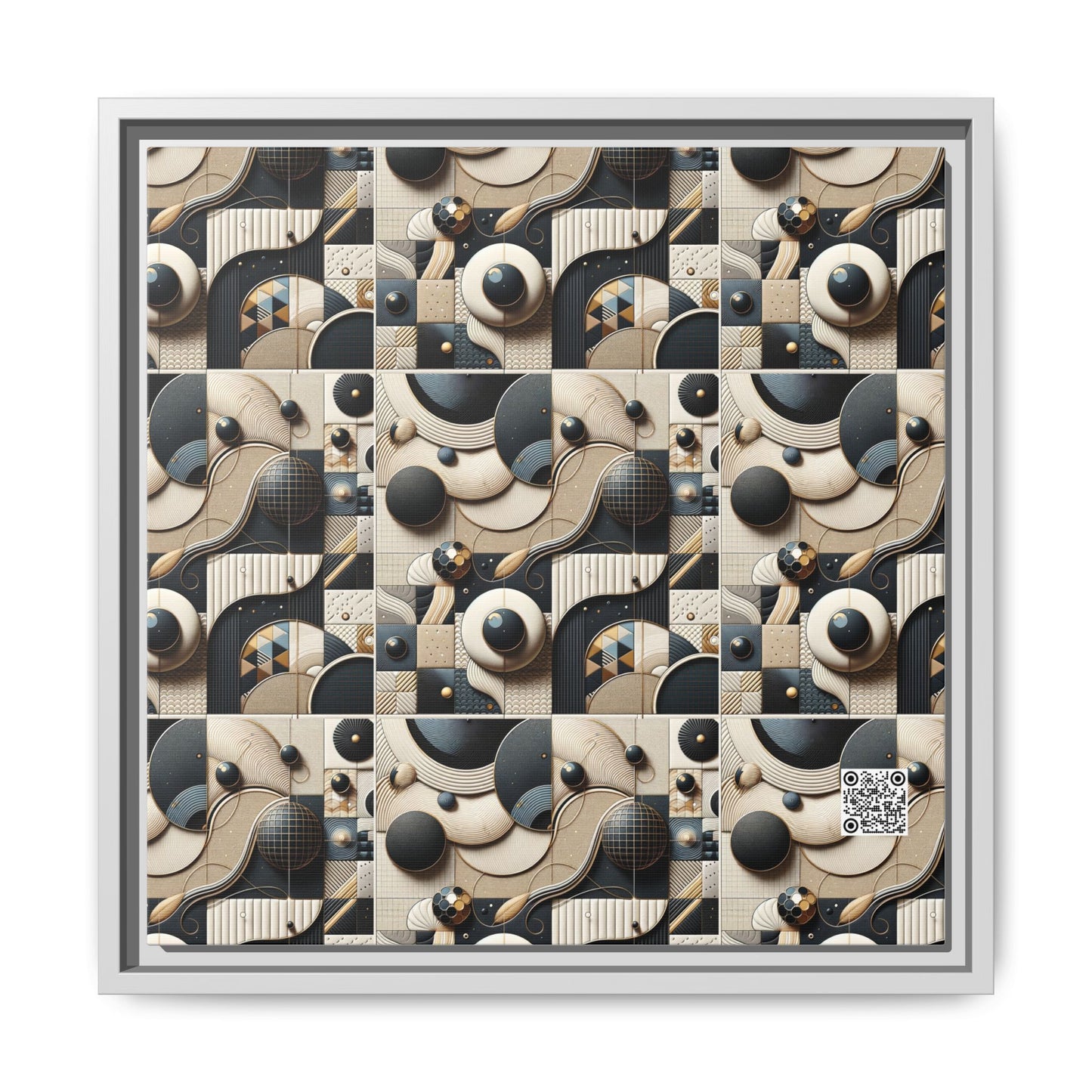 Tech-forward Luxe Streetwear Tech Luxe Fusion Matte Canvas, Framed (multi-color) - 8404 Design-71 B