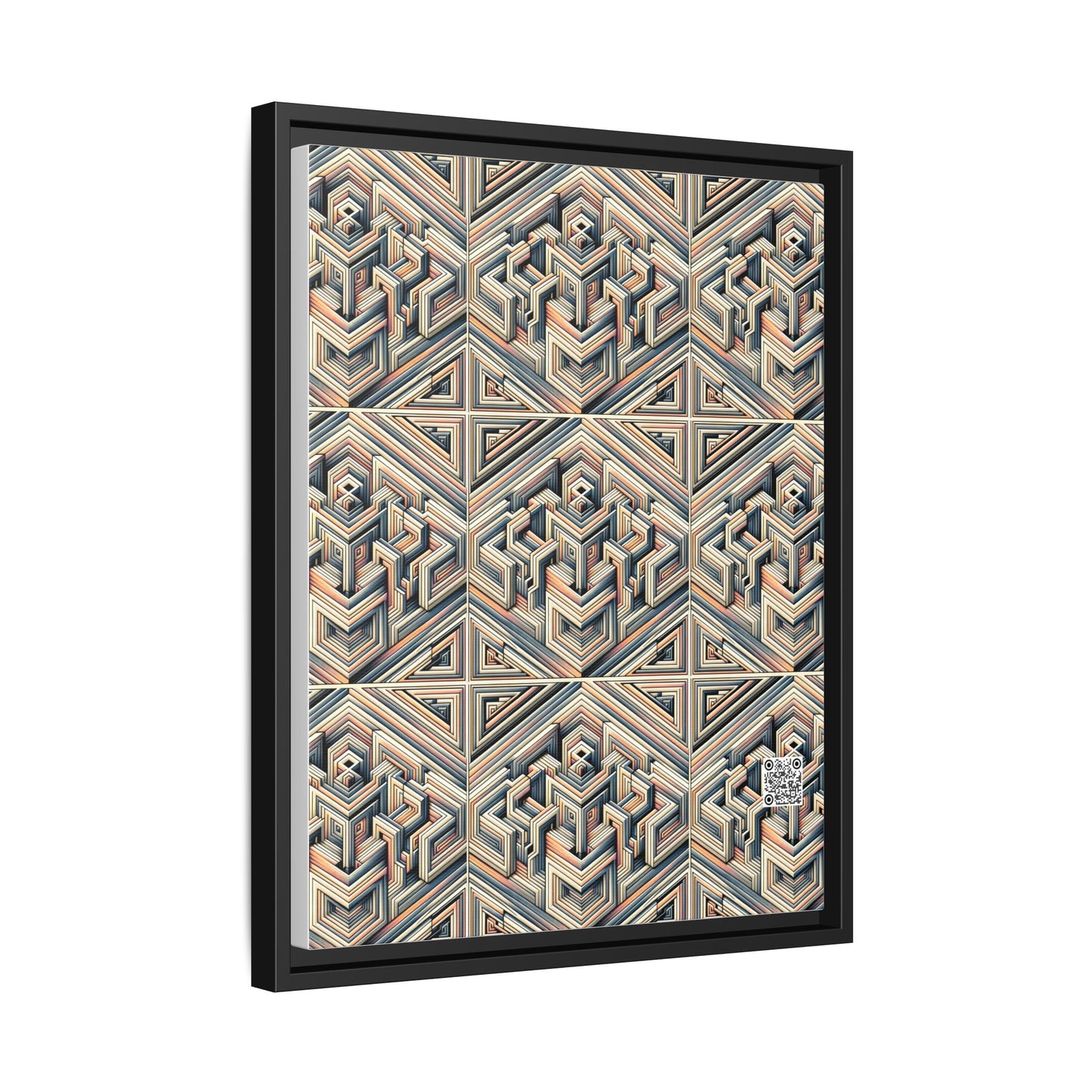 Tech Illusion Graphics Futuristic Artistry Matte Canvas, Framed (multi-color) - 8404 Design-52 A