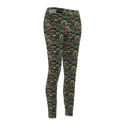 Neo-Dandyism Modern Dandy Streetwear Women's Cut & Sew Casual Leggings - 8404 Design-54