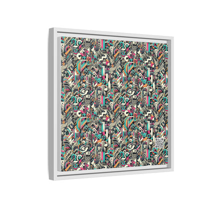 Digital Street Art Urban Street Style Matte Canvas, Framed (multi-color) - 8404 Design-74 B