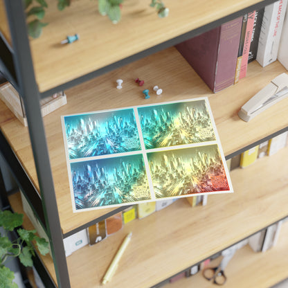 Digital Motion Futuristic Tech Sticker Sheets - 8404 Design-68