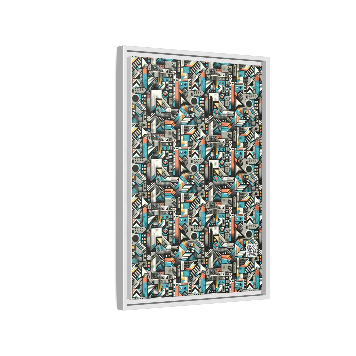 Digital Street Art Urban Street Style Matte Canvas, Framed (multi-color) - 8404 Design-81 B