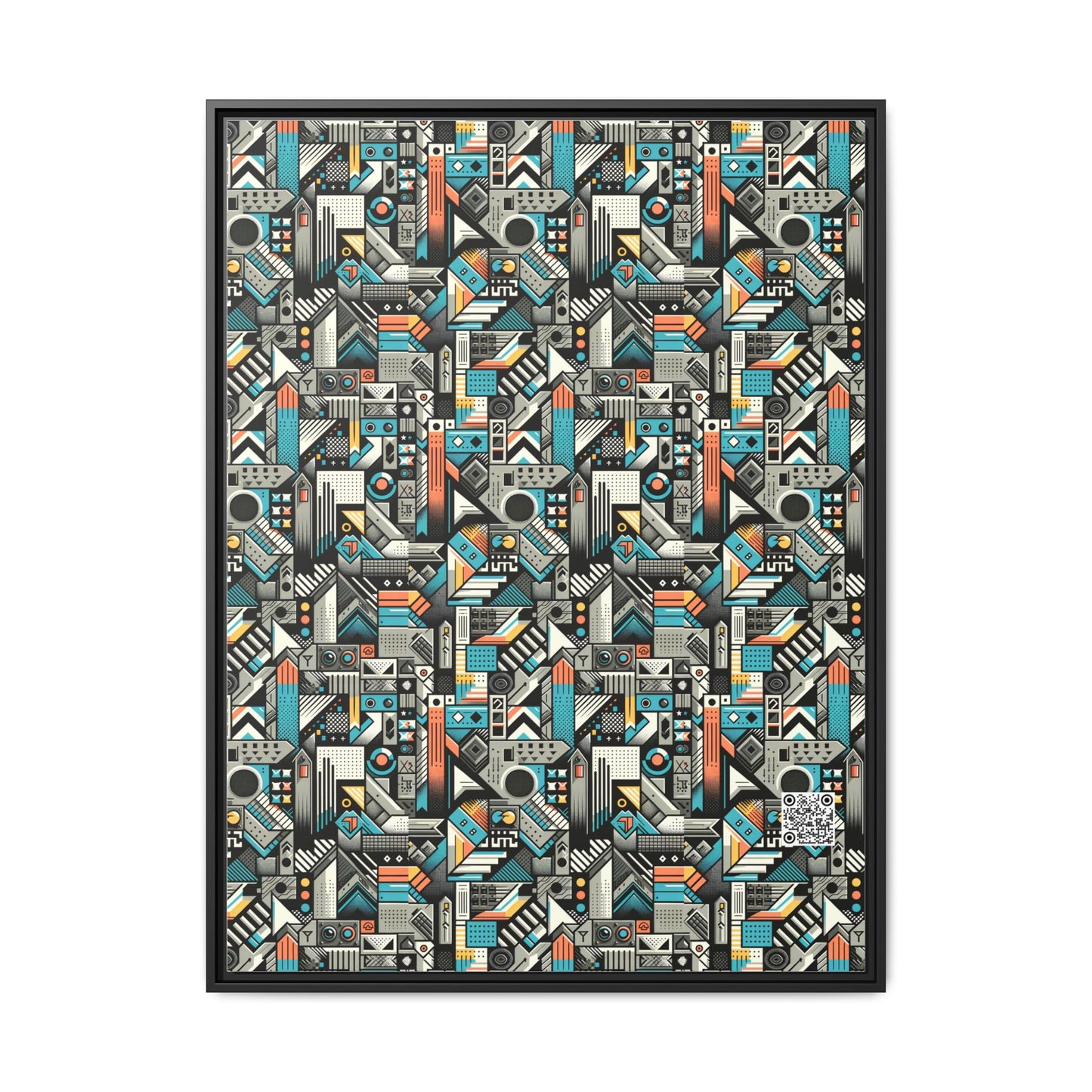 Digital Street Art Urban Street Style Matte Canvas, Framed (multi-color) - 8404 Design-81 A