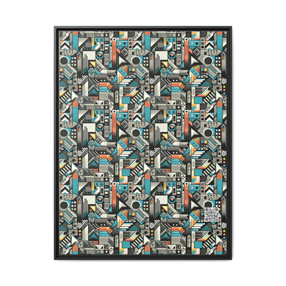 Digital Street Art Urban Street Style Matte Canvas, Framed (multi-color) - 8404 Design-81 A