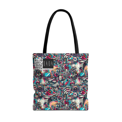 Urban Graffiti Fusion Eclectic Street Art Meets Modern Tech Culture Tote Bag - 8404 Design-50