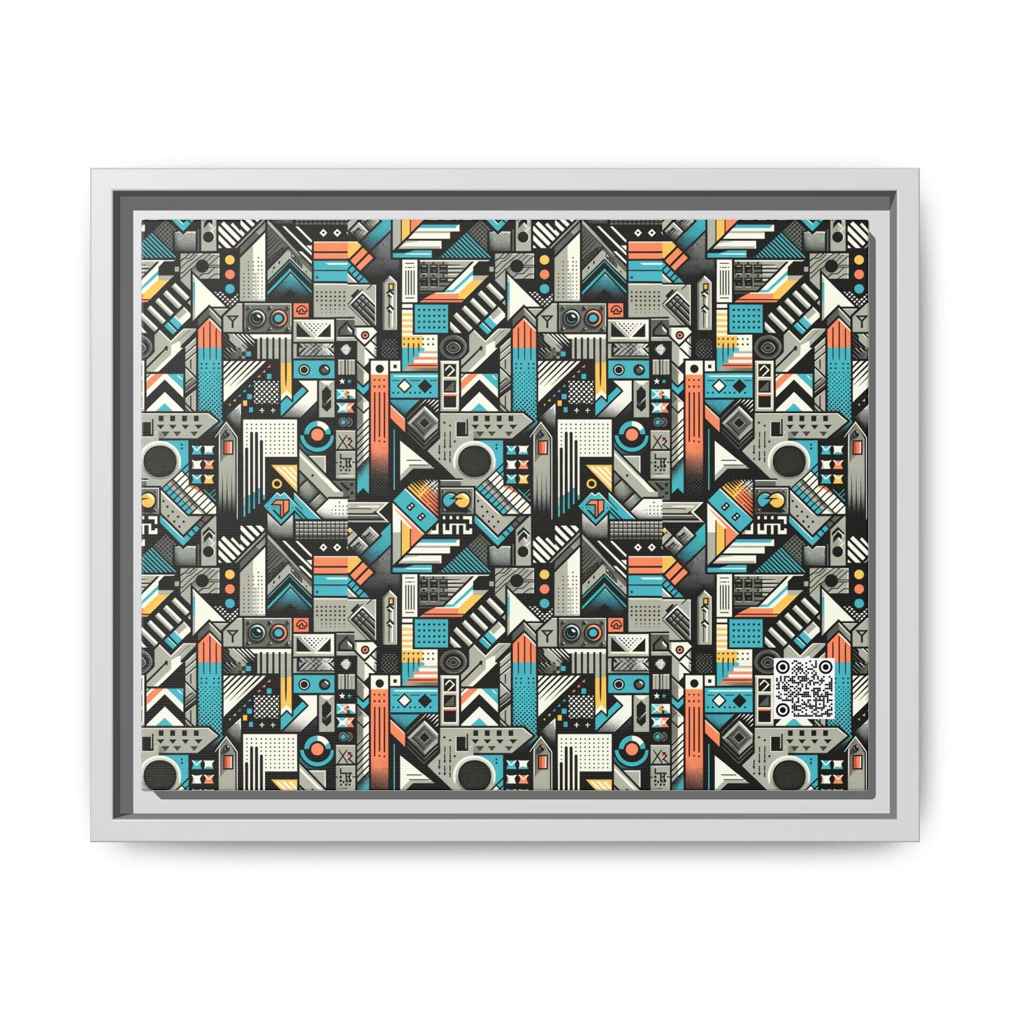 Digital Street Art Urban Street Style Matte Canvas, Framed (multi-color) - 8404 Design-81 A