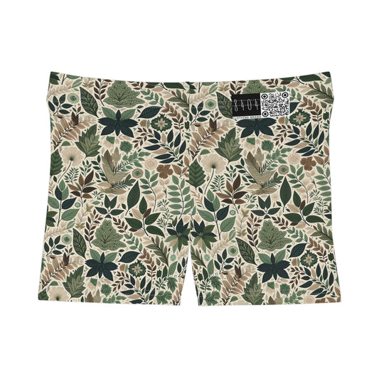 Streetwear Sustainability Environmentally Conscious Streetwear with a Natural Aesthetic Women's Shorts - 8404 Design-57