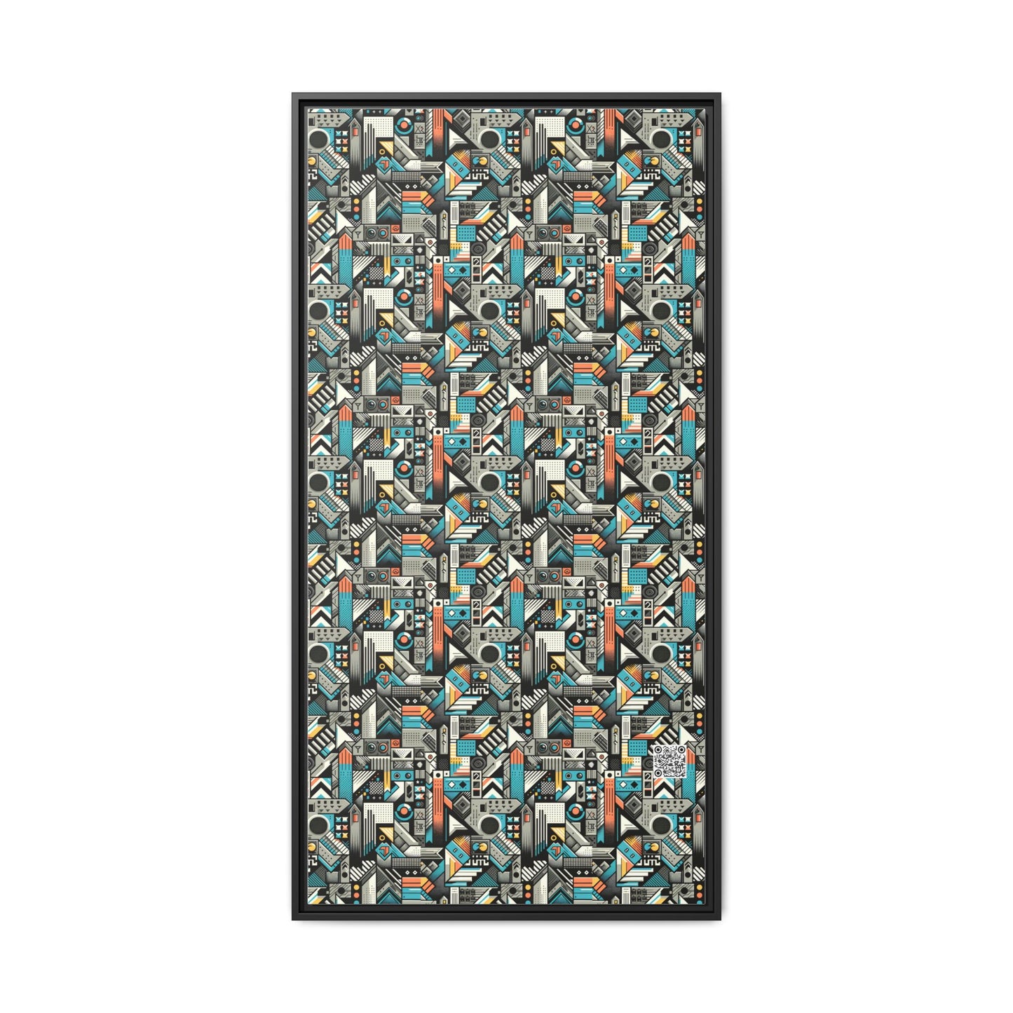 Digital Street Art Urban Street Style Matte Canvas, Framed (multi-color) - 8404 Design-81 B