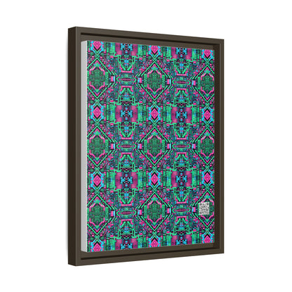 Digital Glitch Vibes Tech-Inspired Streetwear Matte Canvas, Framed (multi-Color) - 8404 Design-71 A