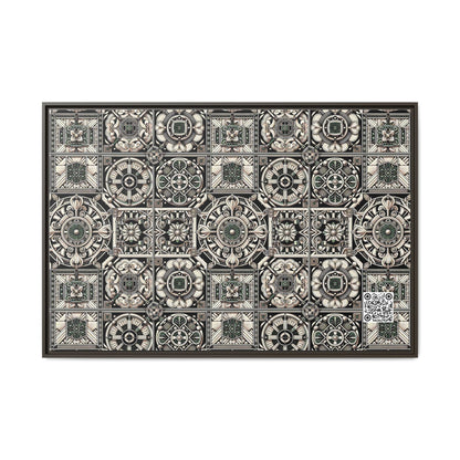 Cyber Garden Party Tech Garden Extravaganza Matte Canvas, Framed (multi-Color) - 8404 Design-45 A