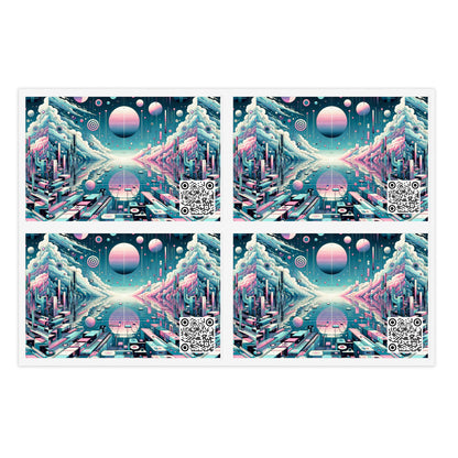 Digital Dreamscapes Digitally-Inspired Streetwear With a Dreamy, Surreal Twist Sticker Sheets - 8404 Design-61