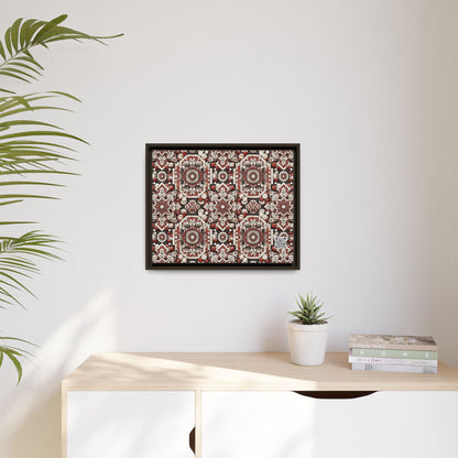 Neo Jomon Sculptural Aesthetics Artisanal Streetwear Matte Canvas, Framed (multi-Color) - 8404 Design-55 A