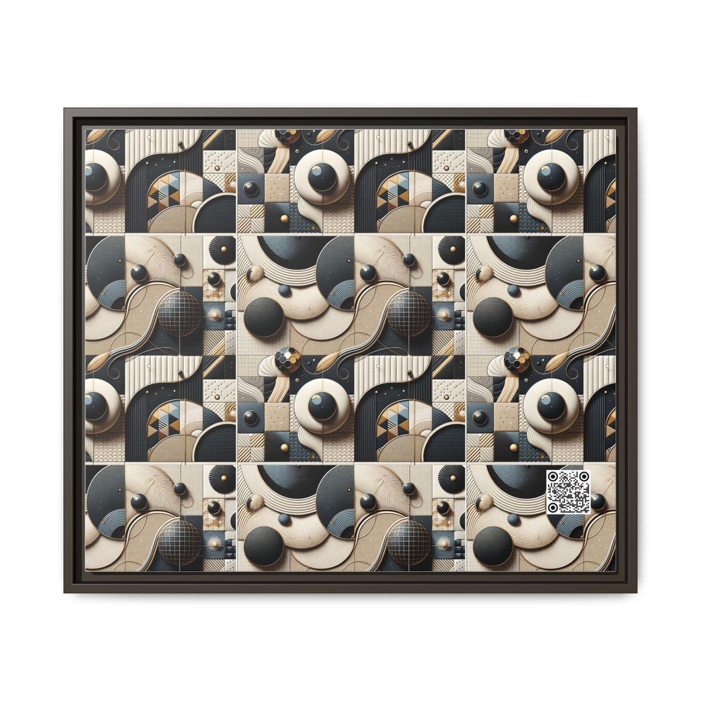 Tech-forward Luxe Streetwear Tech Luxe Fusion Matte Canvas, Framed (multi-color) - 8404 Design-71 B