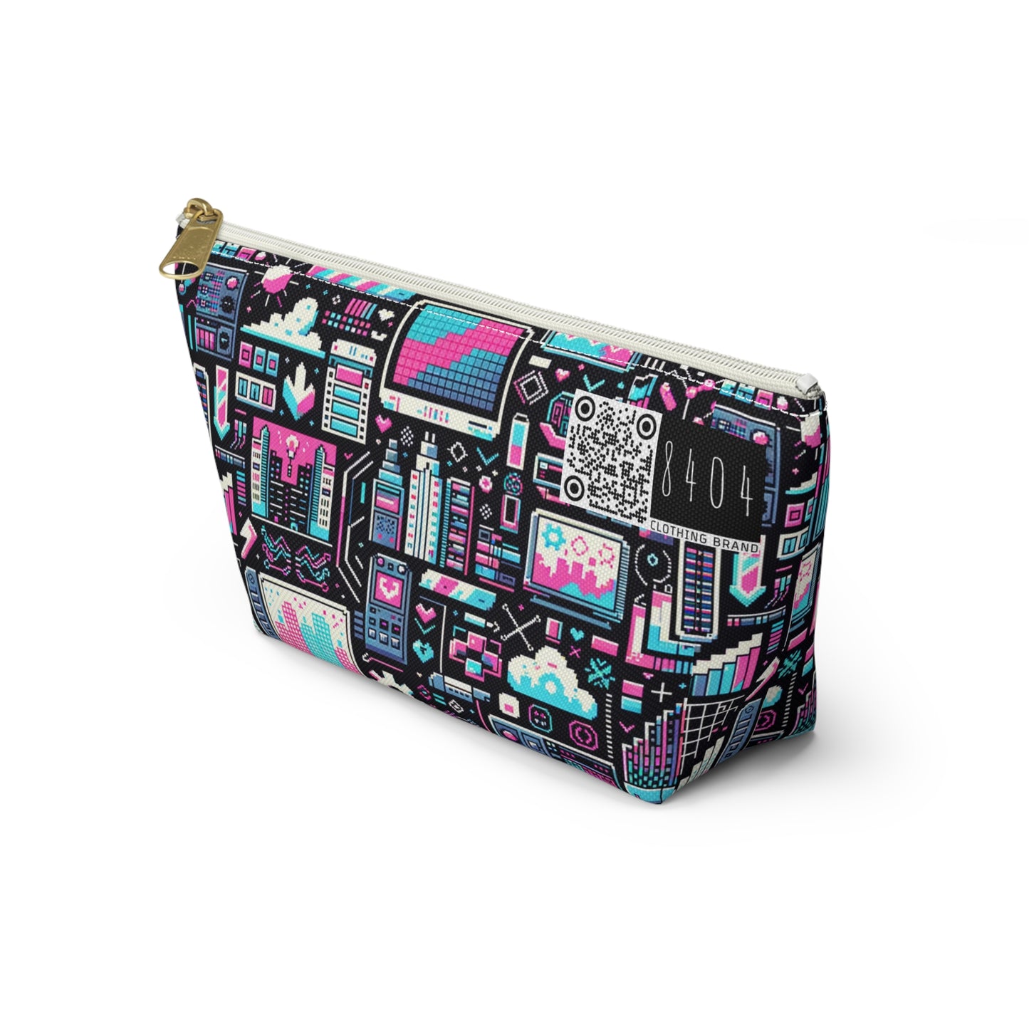 Digital Rebellion Youthful Streetwear with a Rebellious Digital Twist Accessory Pouch W T-bottom - 8404 Design-71