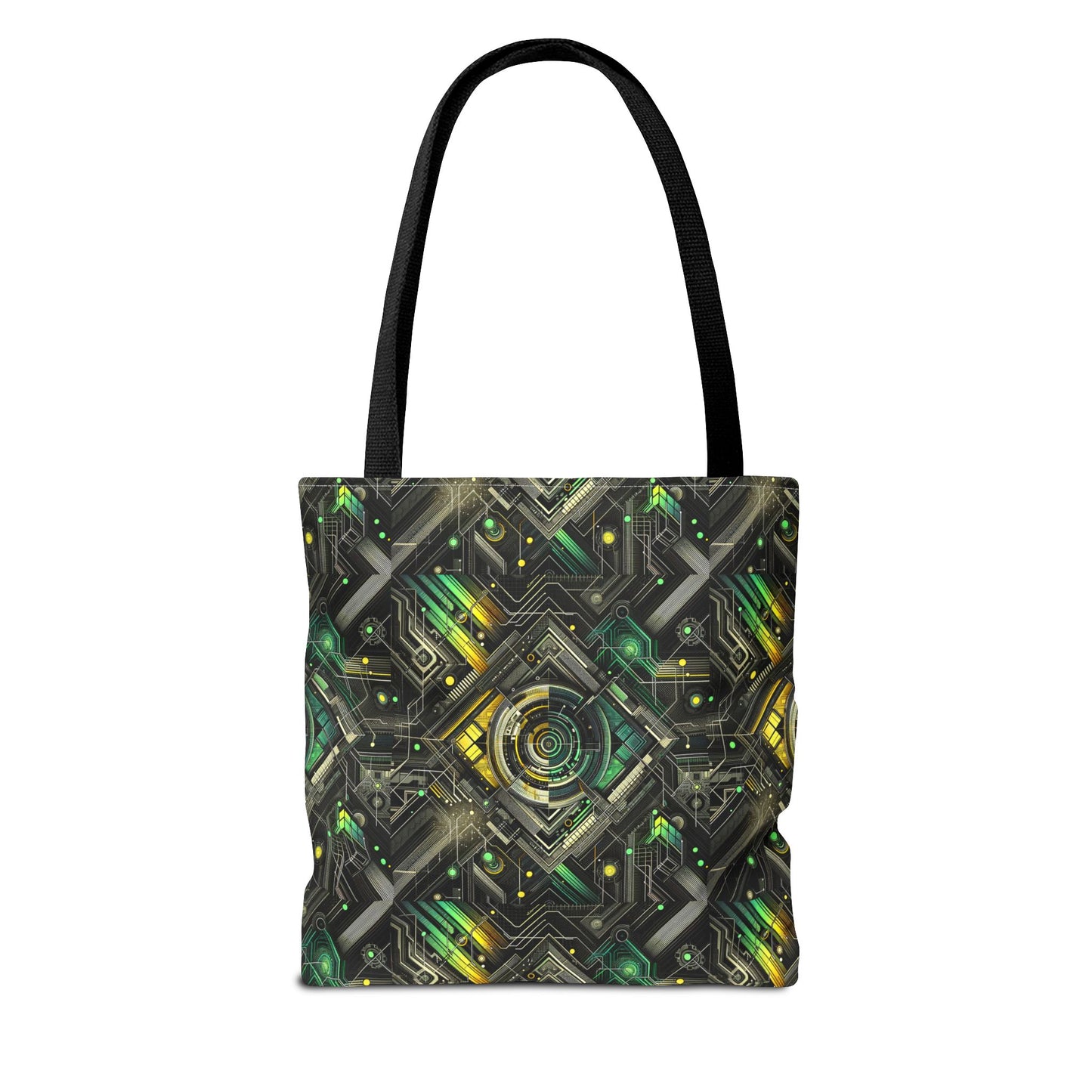 Tech Noir Graphics Tech-Inspired Streetwear Tote Bag - 8404 Design-57