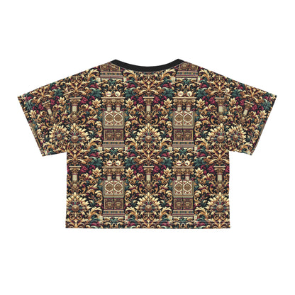 Digital Renaissance Modern Baroque Fusion Crop Tee - 8404 Design-57