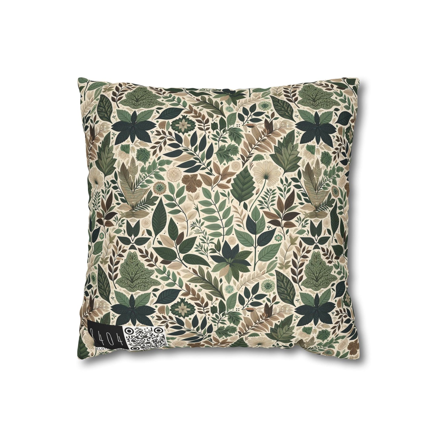 Streetwear Sustainability Environmentally Conscious Streetwear with a Natural Aesthetic Faux Suede Square Pillowcase - 8404 Design-57