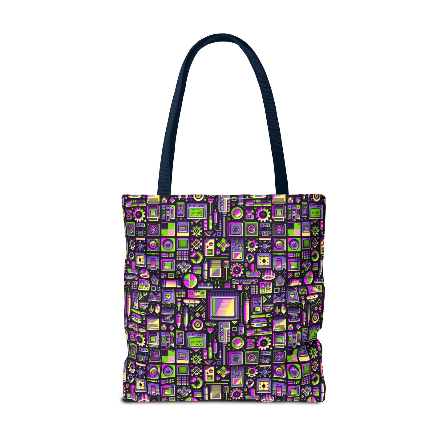 Digital Nostalgia Remix Modern Vintage Fusion Tote Bag - 8404 Design-67