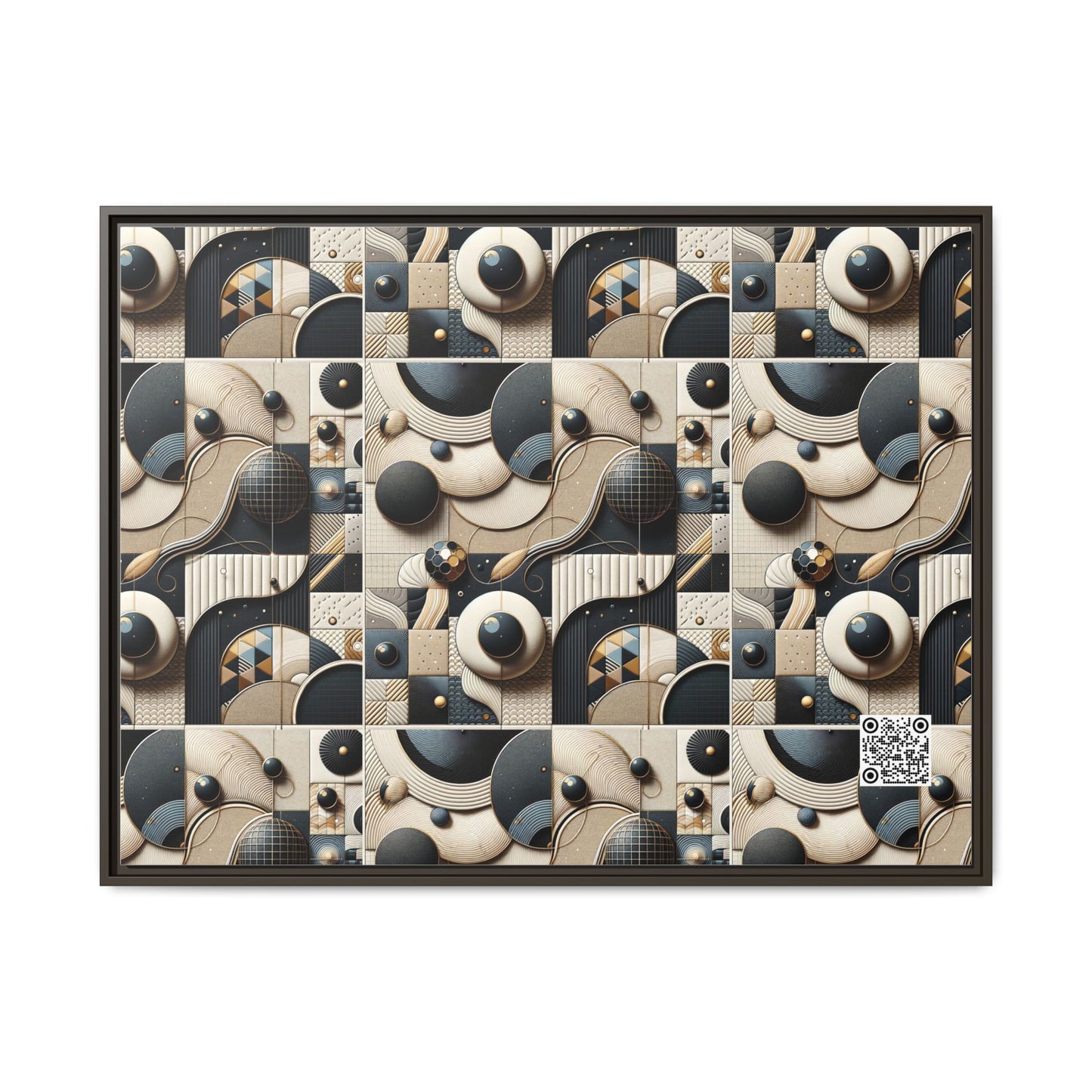 Tech-forward Luxe Streetwear Tech Luxe Fusion Matte Canvas, Framed (multi-color) - 8404 Design-71 A