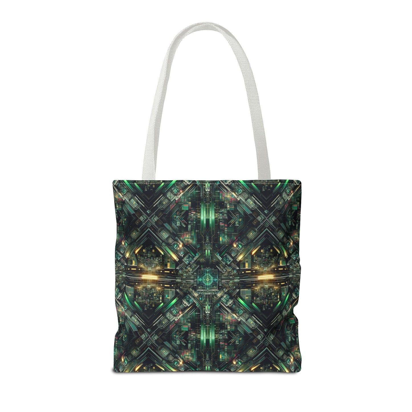 Tech Noir Graphics Tech-Inspired Streetwear Tote Bag - 8404 Design-56