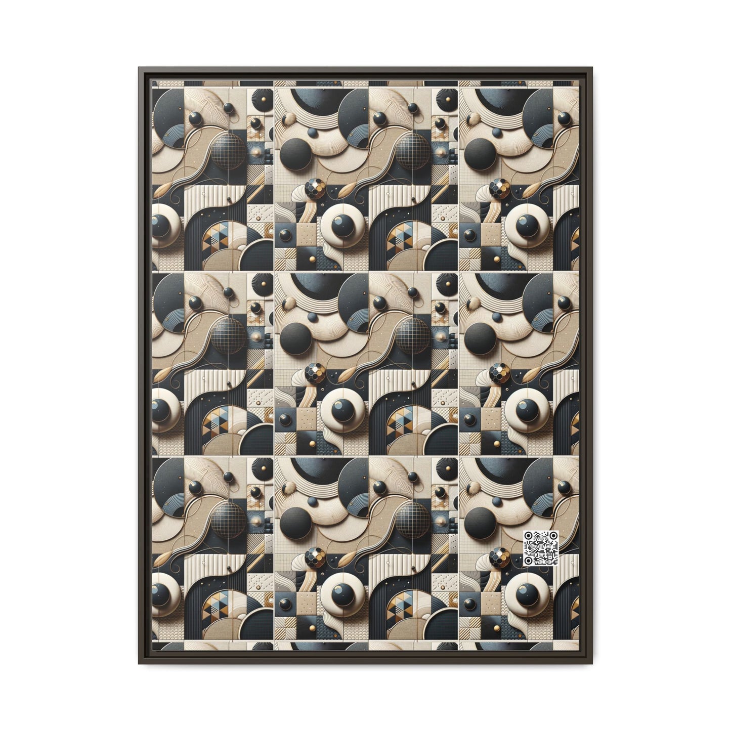 Tech-forward Luxe Streetwear Tech Luxe Fusion Matte Canvas, Framed (multi-color) - 8404 Design-71 A