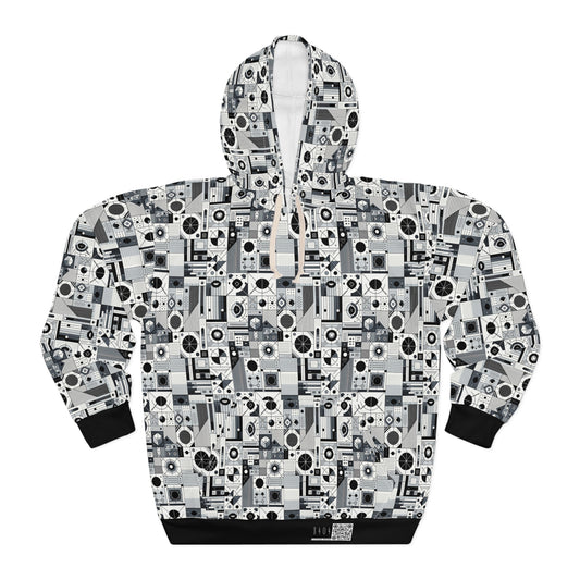 Digital Minimalism Minimalist Tech Pullover Hoodie - 8404 Design-65