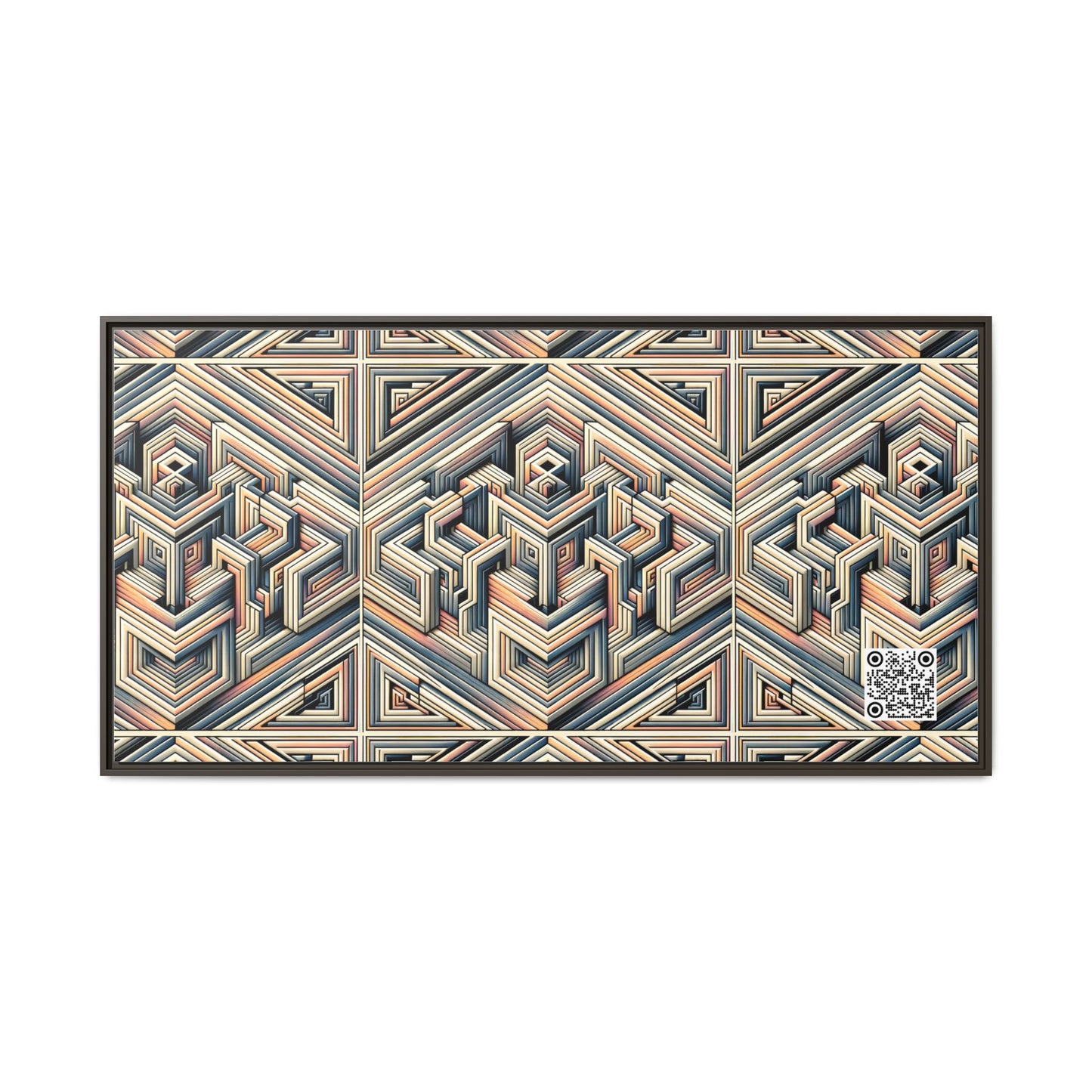 Tech Illusion Graphics Futuristic Artistry Matte Canvas, Framed (multi-color) - 8404 Design-52 B