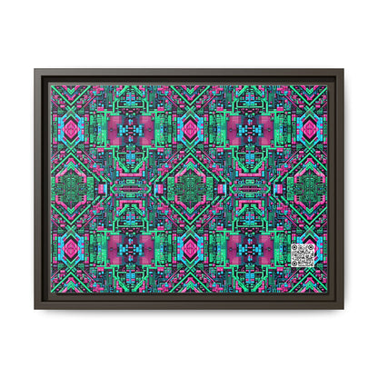 Digital Glitch Vibes Tech-Inspired Streetwear Matte Canvas, Framed (multi-Color) - 8404 Design-71 A