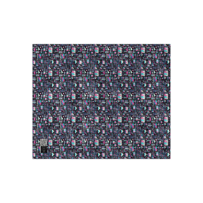 Digital Rebellion Youthful Streetwear with a Rebellious Digital Twist Crushed Velvet Blanket - 8404 Design-71