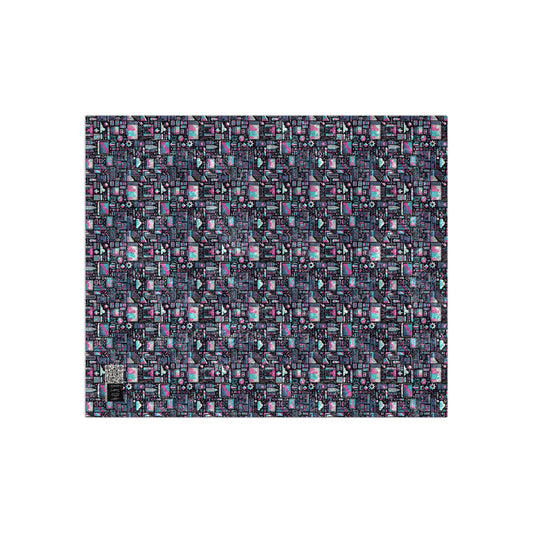 Digital Rebellion Youthful Streetwear with a Rebellious Digital Twist Crushed Velvet Blanket - 8404 Design-71