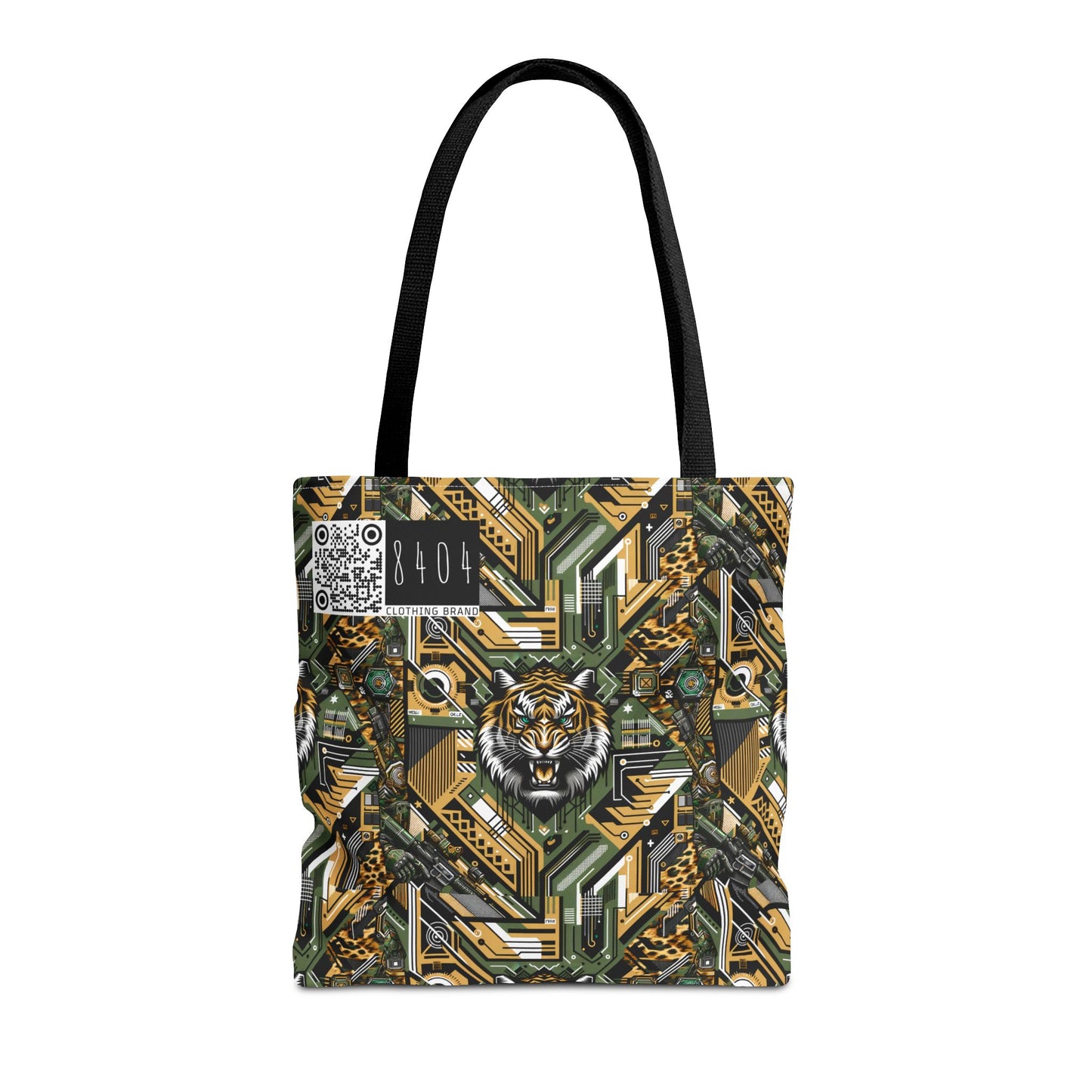 Neo-Camo Fusion Tech-Forward Streetwear Tote Bag - 8404 Design-58