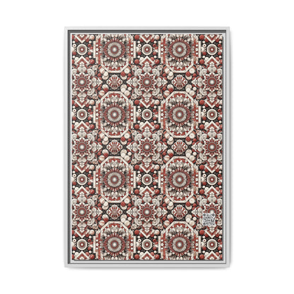 Neo Jomon Sculptural Aesthetics Artisanal Streetwear Matte Canvas, Framed (multi-Color) - 8404 Design-55 A