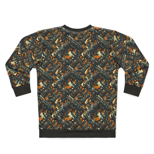 Digital Punk Futuristic Grunge Sweatshirt - 8404 Design-47