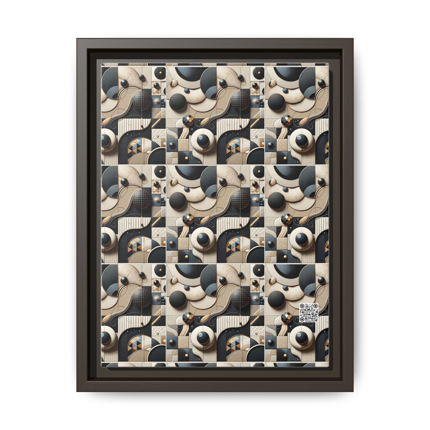 Tech-forward Luxe Streetwear Tech Luxe Fusion Matte Canvas, Framed (multi-color) - 8404 Design-71 A