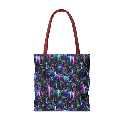 Tech Noir Graphics Futuristic Tech Aesthetics Tote Bag - 8404 Design-55