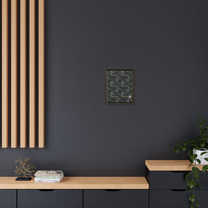 Tech Noir Futuristic Tech Aesthetic with a Dark Twist Matte Canvas, Framed (multi-color) - 8404 Design-59 A