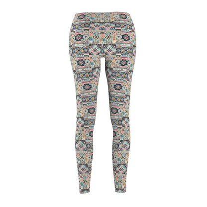 Digital Artisanal Fusion Digital Artisanal Women's Cut & Sew Casual Leggings - 8404 Design-55