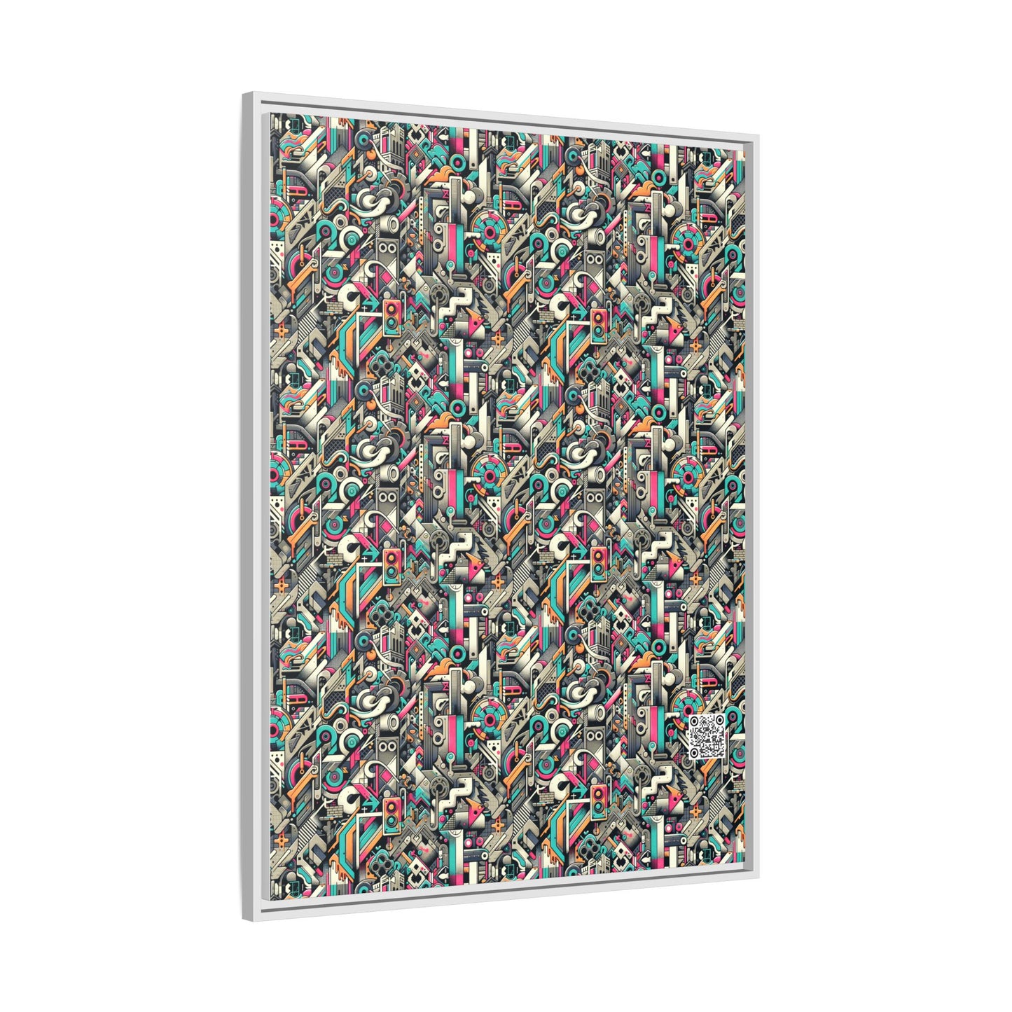 Digital Street Art Urban Street Style Matte Canvas, Framed (multi-color) - 8404 Design-74 A