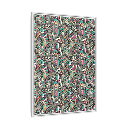 Digital Street Art Urban Street Style Matte Canvas, Framed (multi-color) - 8404 Design-74 A